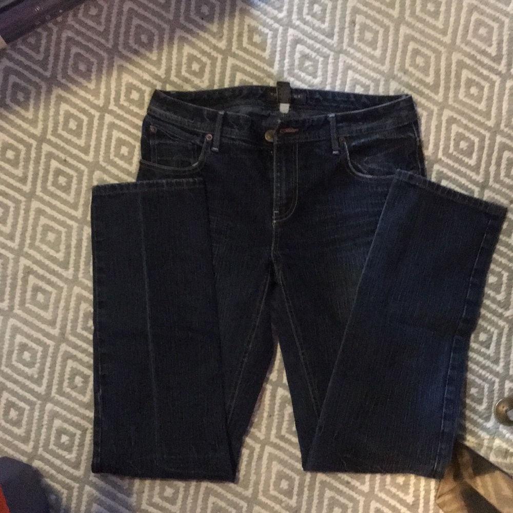 Sz 10 Banana Republic Dark blue jeans. Great cond